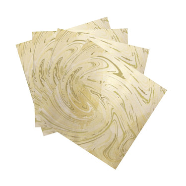 Wrapping for Bolo Gelado | Ivory Marble Effect 20x22cm (50 Pack)